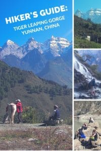 Hikers Guide Tiger Leaping Gorge Yunnan China