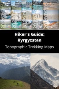 Topographic Trekking Maps of Kyrgyzstan