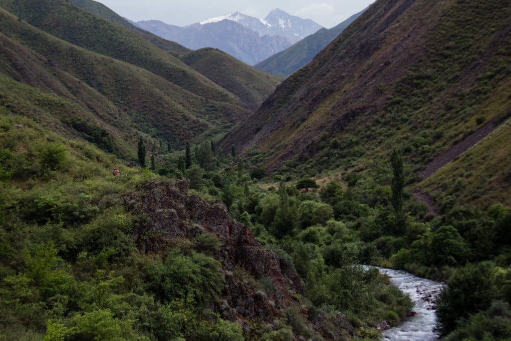 Chong Kaingdy (Чоң Кайыңды) River in Kyrgyzstan Chuy Oblast