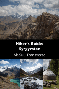 Hikers Guide Kyrgyzstan Ak Suu Transverse