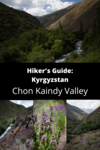 Hiking the Chon Kaindy Valley in Kyrgyzstan's Chuy Oblast. This short dayhike in the west of Chuy Oblast offers a quiet respite to the region's more popular trekking destinations, with nobody but you and perhaps a few shepherds anywhere around. It's a nice short hike option outside of Bishkek.