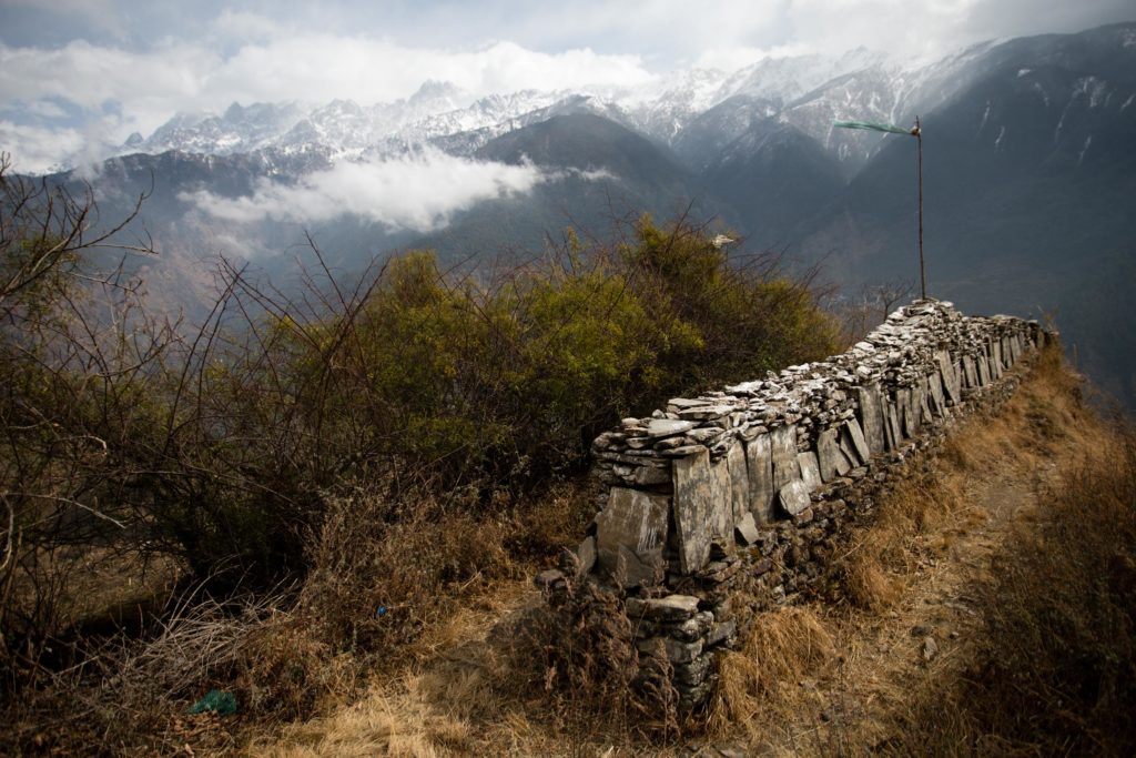 Mani Wall in Tamang