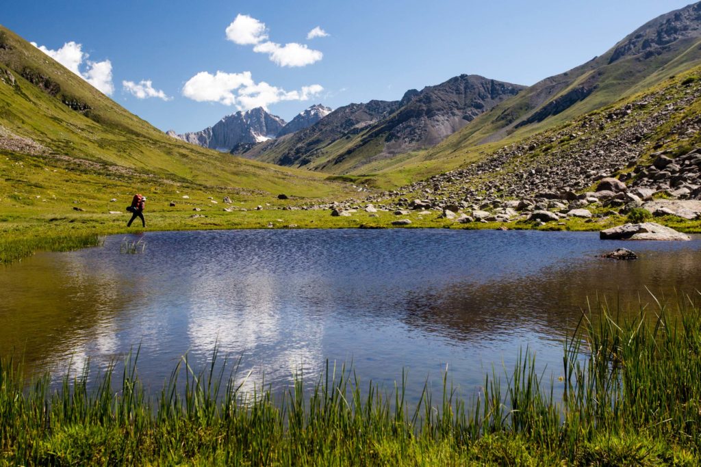 Seasonal pond in the Terim Tor Bulak Valley