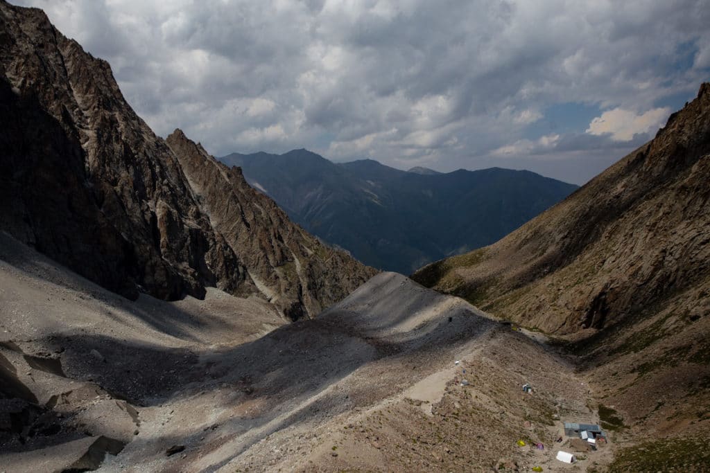 View of Ratsek Hut хижина рацека from Above