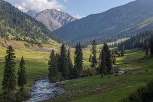 View up the Jyrgalan Valley