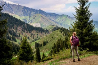 View from the ridge on Furmanov Peak