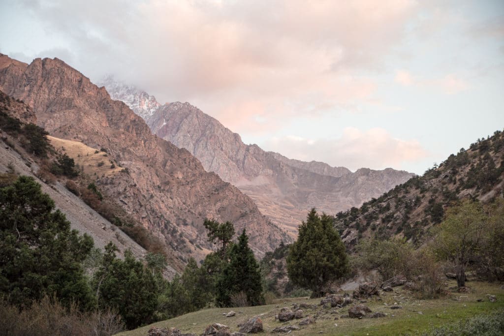 Campsite in the Sarymat River Valley