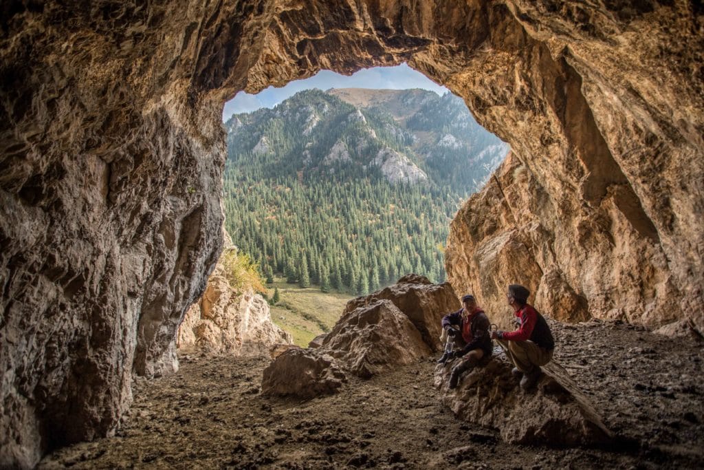 Kozho Unkur Cave along the Ak Tash hiking route in Naryn