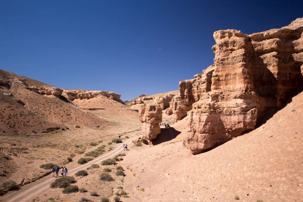 Desert terrain in Charyn Canyon