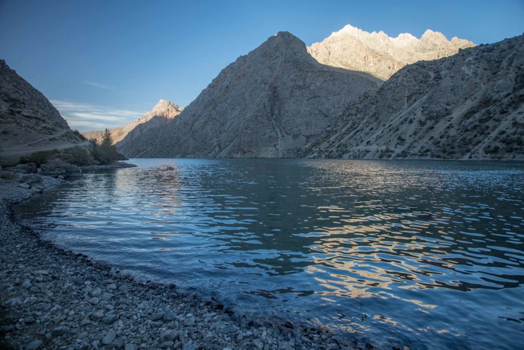 Haft Kul Seventh Lake at Sunset