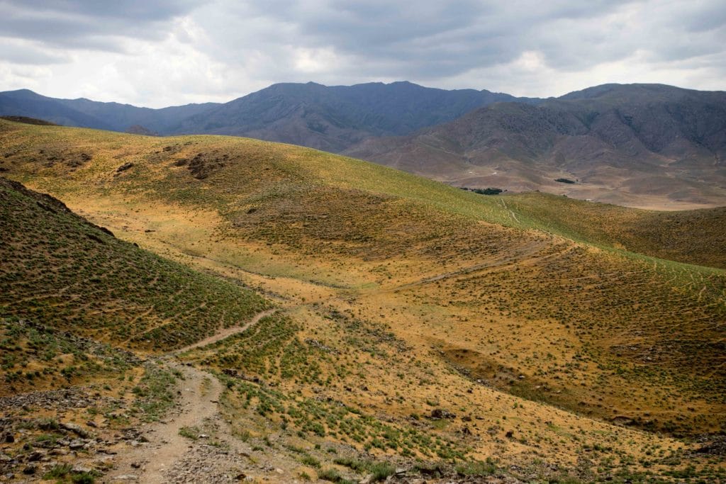 Landscapes along the Villages of Nuratau trek in Uzbekistan