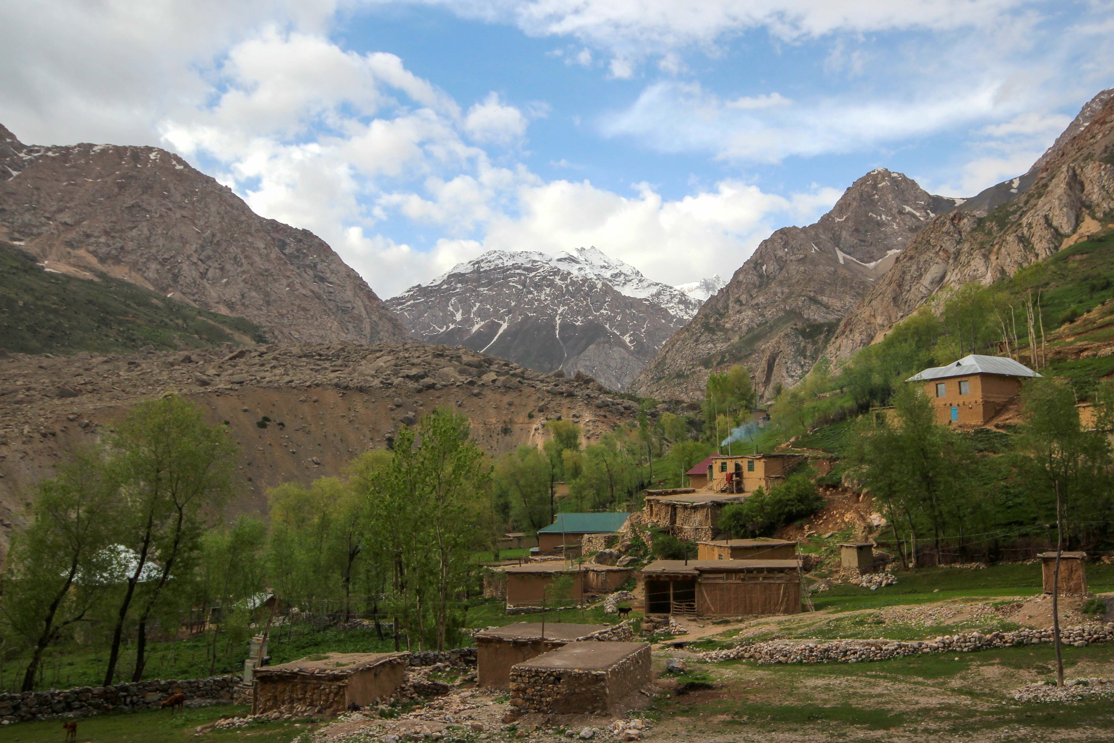Marguzor Village in the Haft Kul valley of Tajikistan