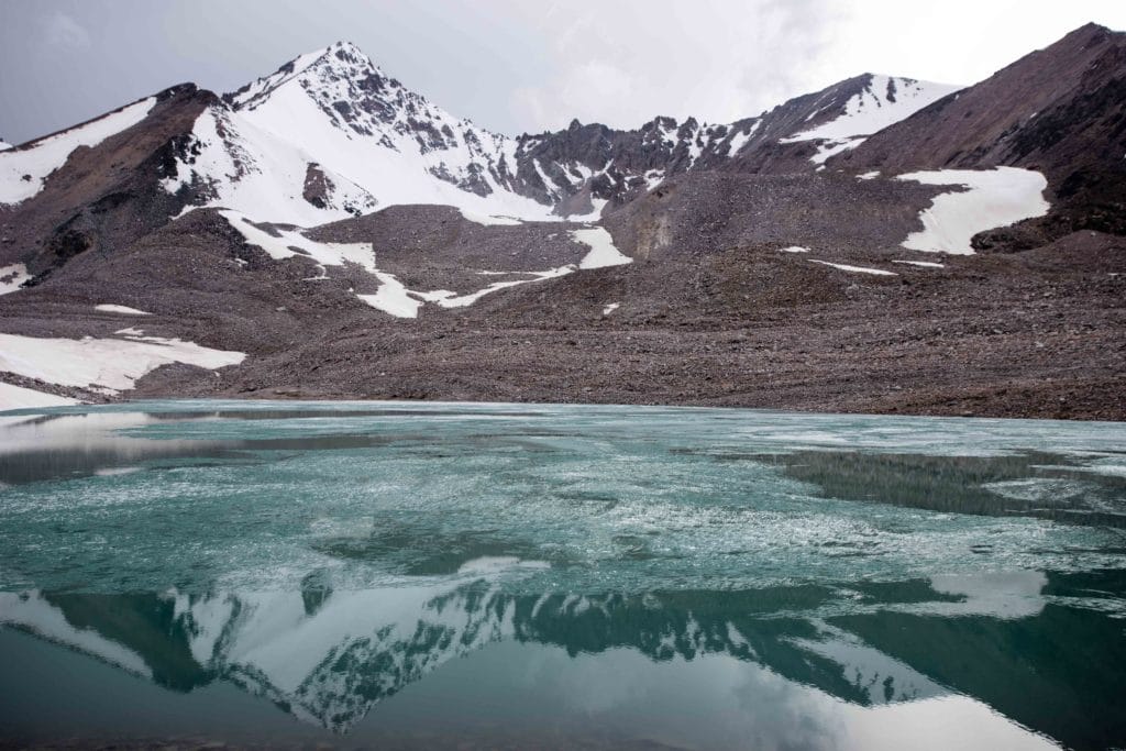 Overcast Reflection of Adygene Lake