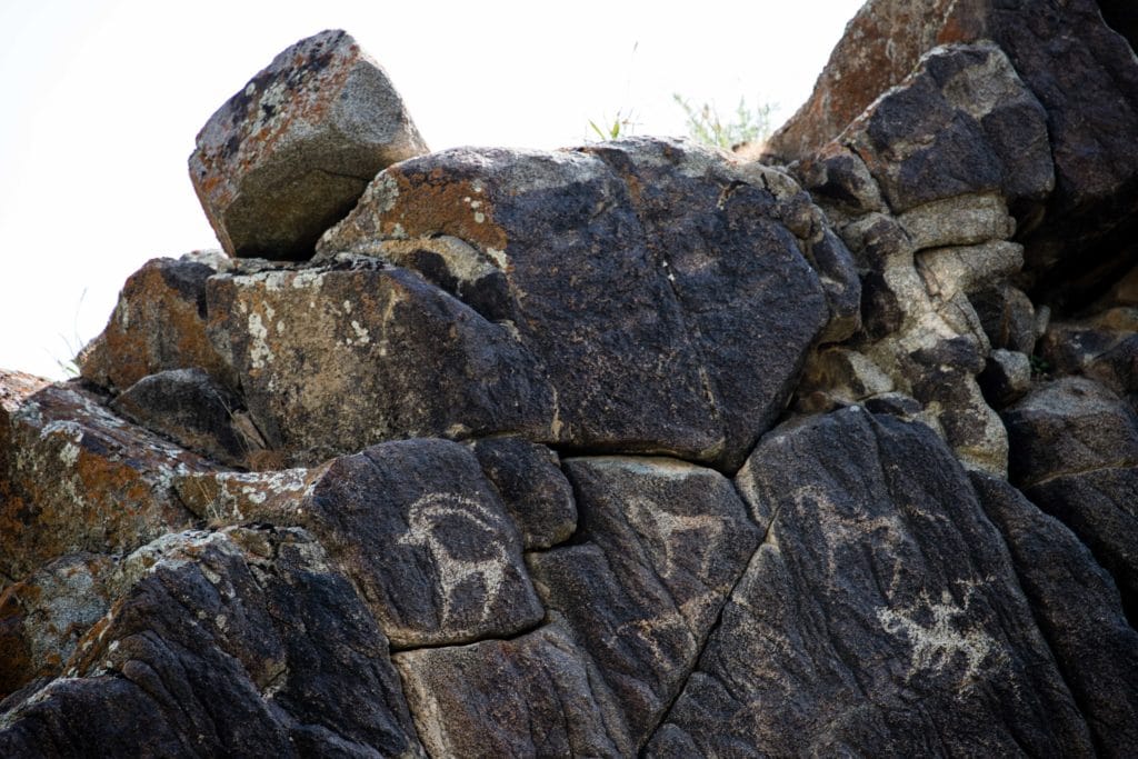 Petroglyphs near Katta Ej Village