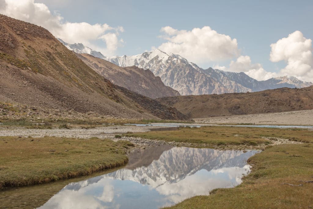 Run-off pools along the Andaravj River