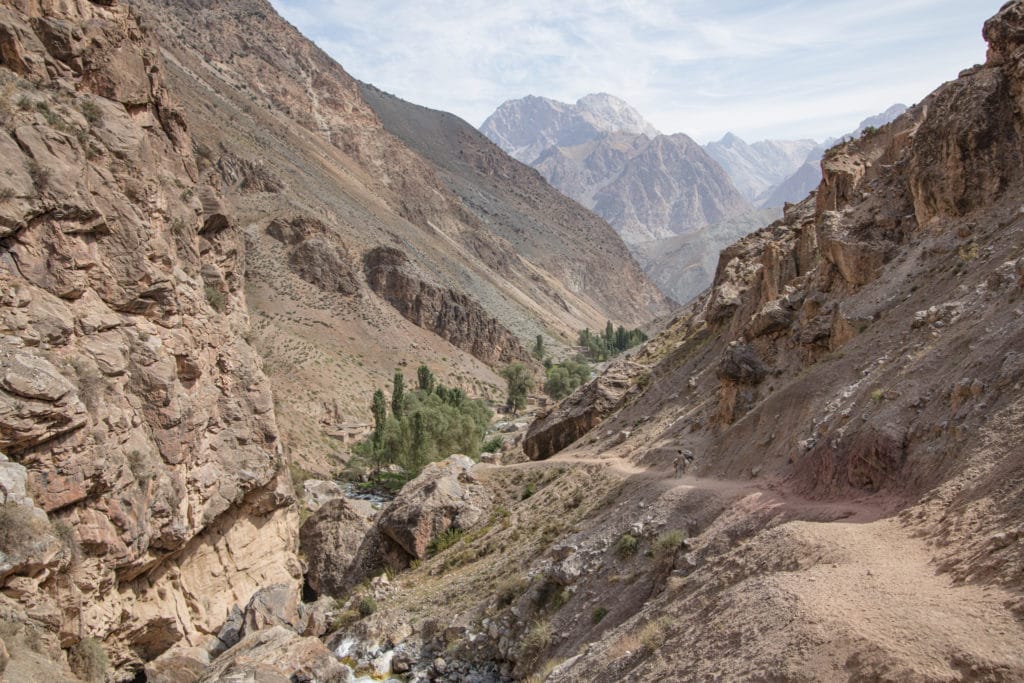 Trail along the Sarymat River Valley