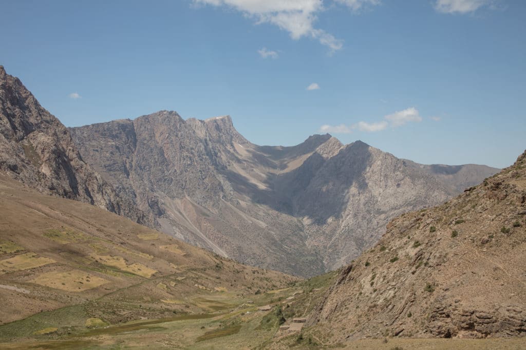 Atop the Komichura Pass looking towards the West