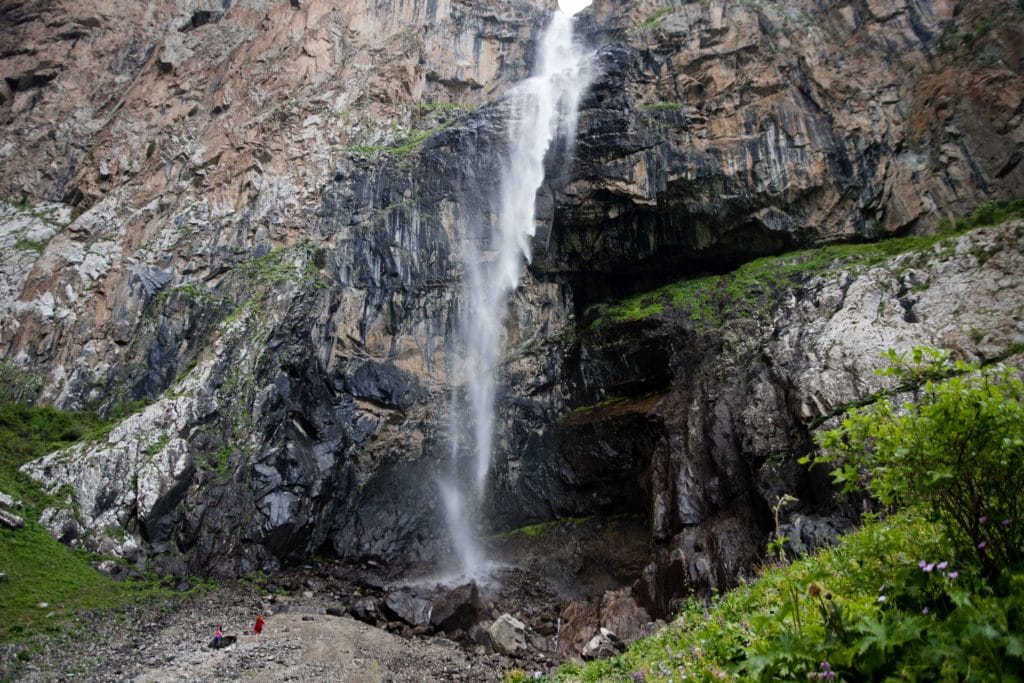 Close View of Belagorka Waterfall