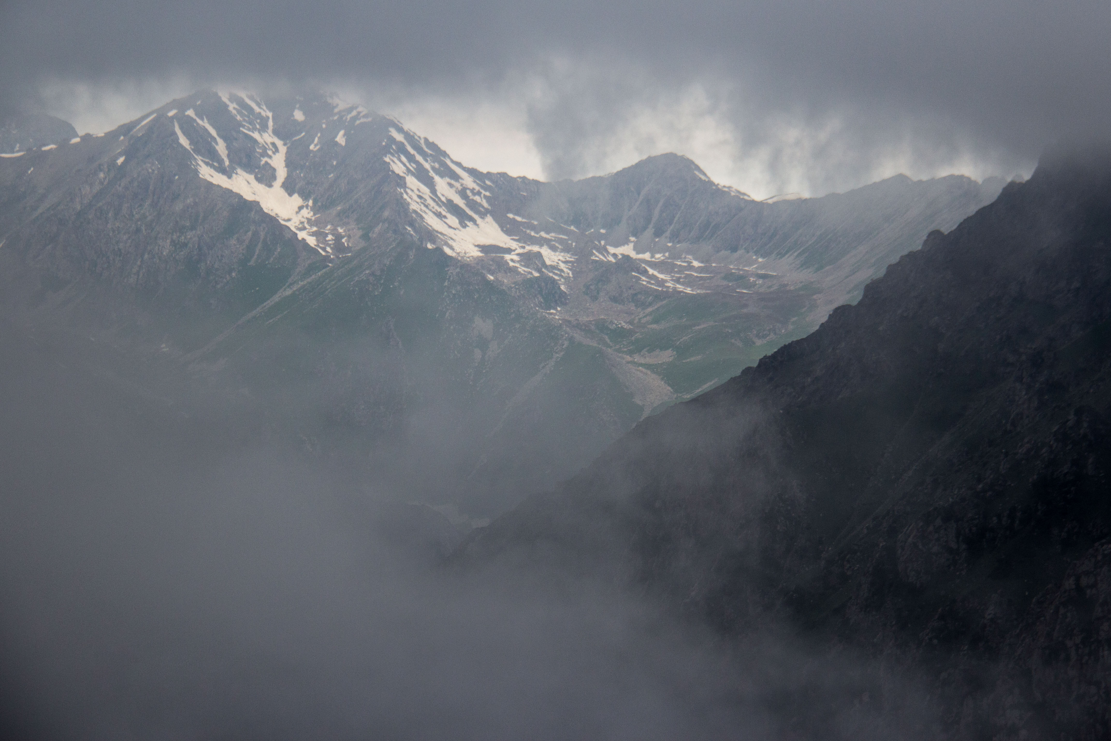 Clouds above the Karakol Valley