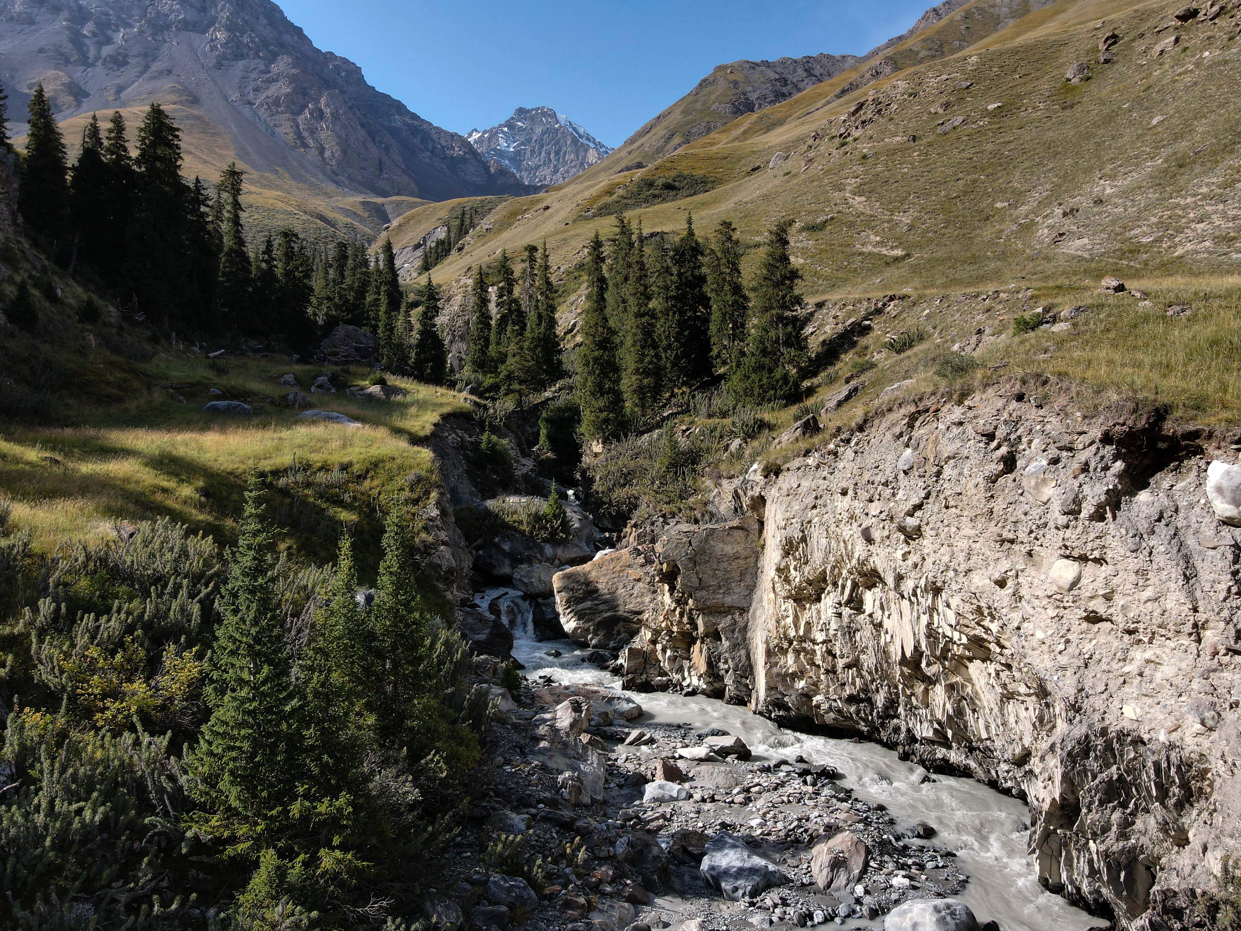 Crossing the At Jailoo River