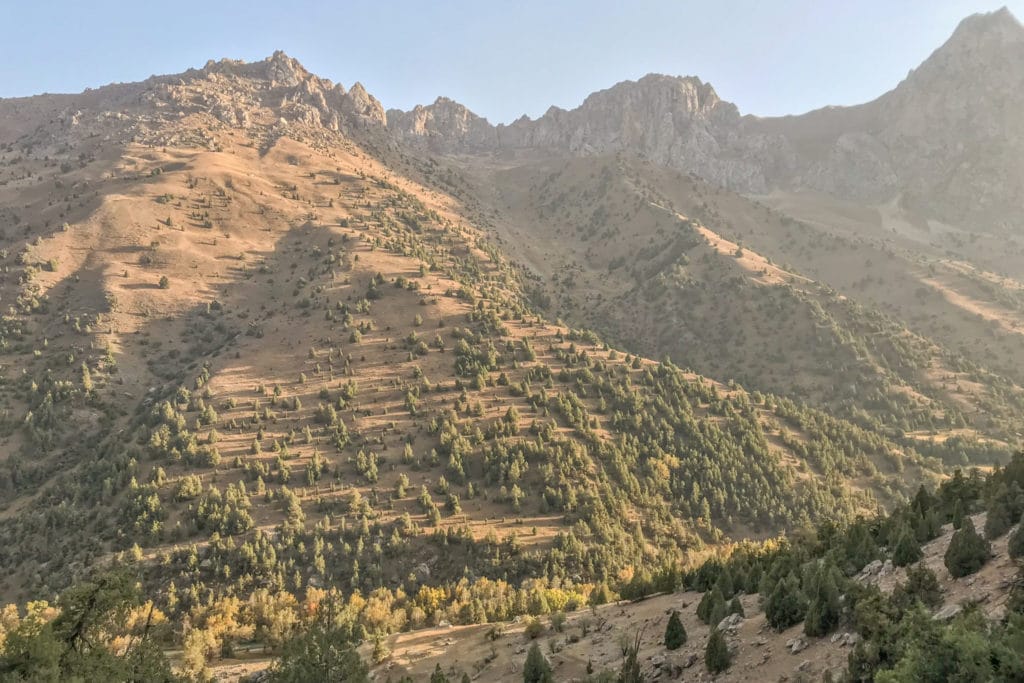 Descending to Karakul River Valley