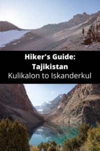 Hiker's Guide to Tajikistan: Kulikalon to Chimtarga and Iskanderkul