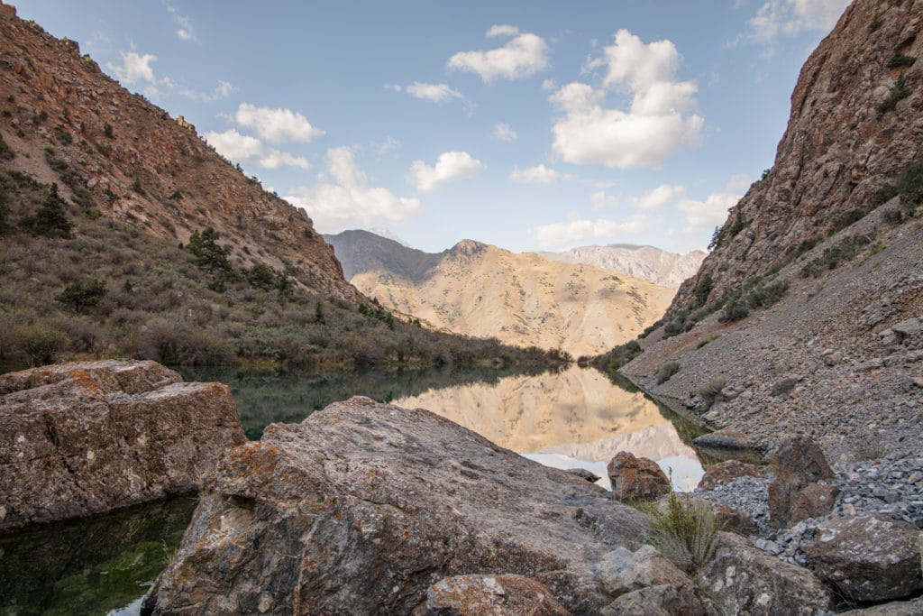 Maloye Allo Lake in Tajikistan's Fann Mountains