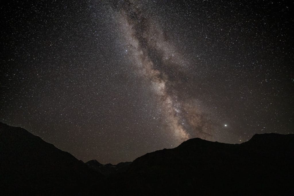 Milky Way seen from the Yagnob Valley
