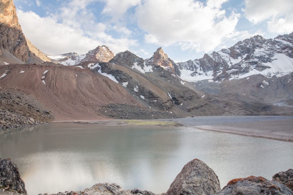 Mutnyi Lake in Tajikistan