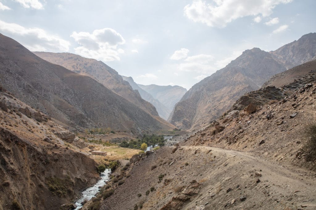 Near confluence of Archamaidon & Sarymat Rivers, Archamaidon Gorge in distance