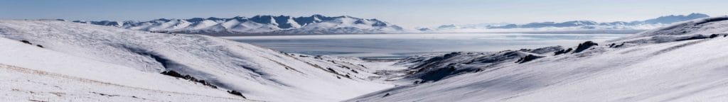 Son Kul Tuz Ashuu Pass Winter Panorama