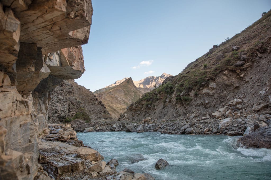 Yagnob River Canyon Rocky