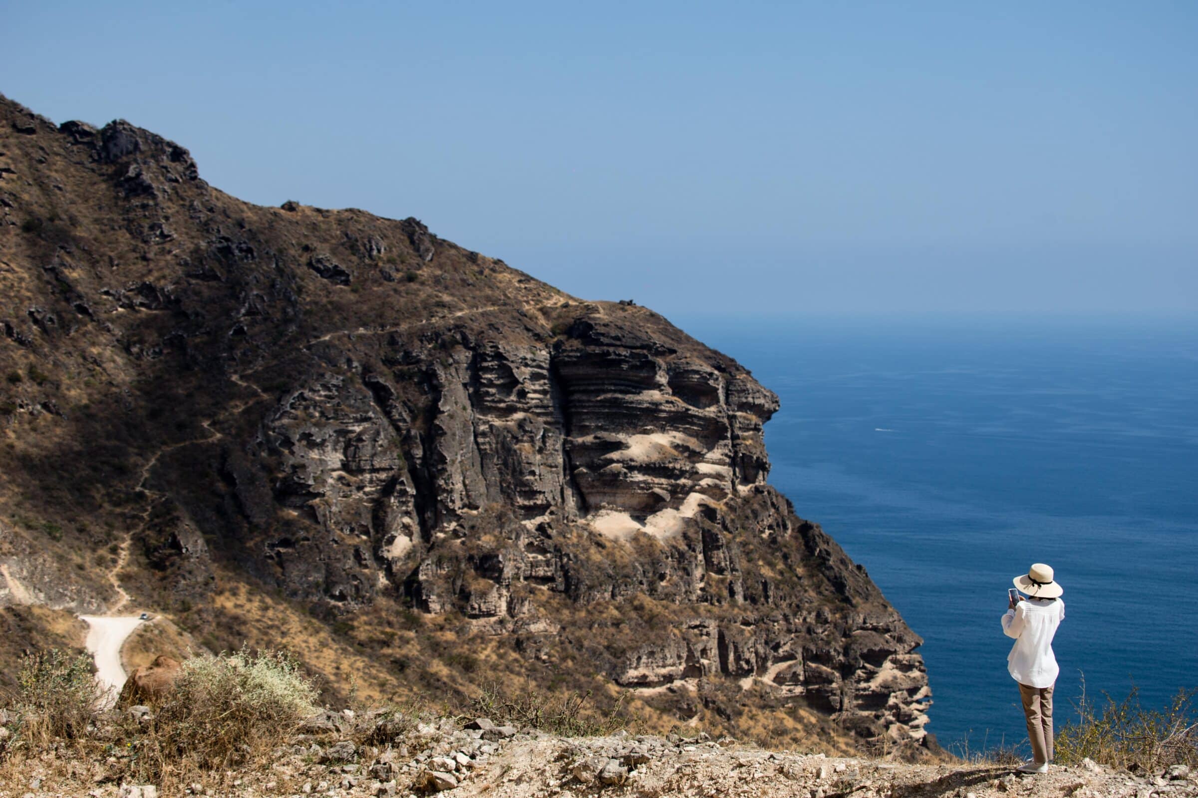 Viewpoint over Fazayah Beach Panorama