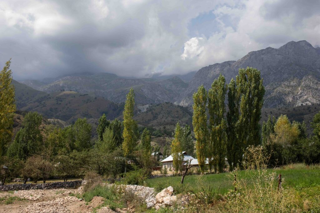 Arslanbob Loop Walk Reentering Village