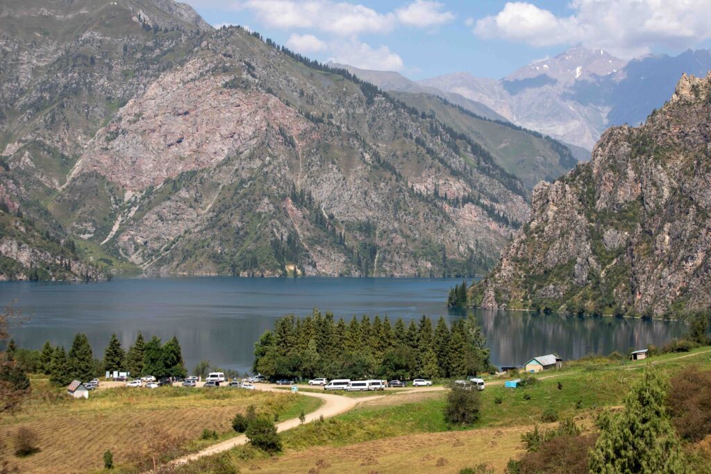 Sary Chelek Lakes Parking Lot